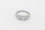 0.95cttw Diamond Ring In Platinum 8.1 Grams Size 6.25 Eb1026sxzsa