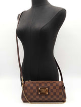 Louis Vuitton Eva Convertible Clutch In Damier Ebene Coated Canvas Fw1125wordu