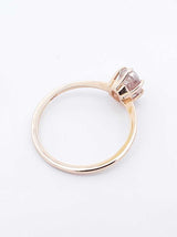 1.0 Ctw "Salt & Pepper" Diamond & 10k Yellow Gold Ring 5 Gram Size 7 Fw0725wozdu