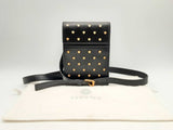 Versace La Medusa Stud Black Leather Mini Shoulder Bag Fw0125oxzsa