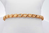22k Yellow Gold Mirror Link Bracelet 7.3 Grams 8 Inch Eb0826rxzsa