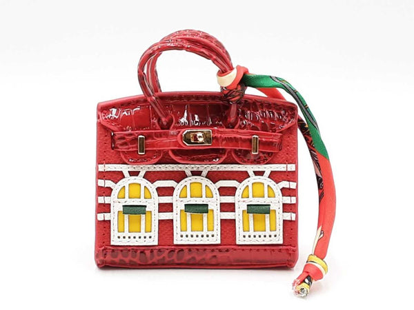 Mini Boutique Bag Charm In Red Fw0825edu