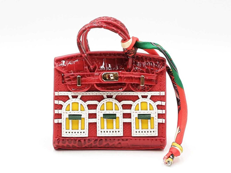 Mini Boutique Bag Charm In Red Fw0825edu
