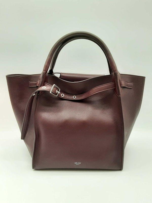 Celine Big Bag Burgundy Purple Calfskin Leather Tote Bag Do0624sxzde