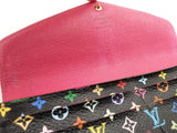 Louis Vuitton X Murakami Sarah Black Multicolor Monogram Wallet Do0926lorde