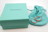 Tiffany & Co. Picasso Palina 925 & Orange Enamel Swirl Hoop Earrings Eb0125lcrdu