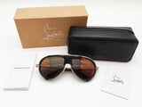 Christian Louboutin Lb0004 Greggo Black Smoke Sunglasses Do0425lrxde