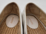 Gucci Gg Marmont Charlotte Espadrilles In Matelassé Leather Size 7 Fw0926lordu