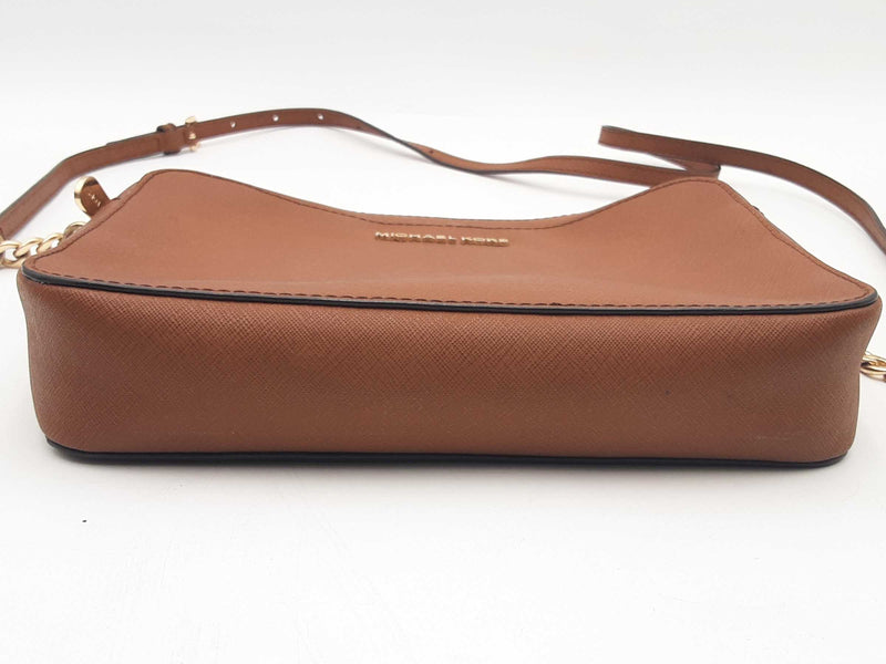 Michael Kors Jet Set Crossbody Brown Saffiano Leather Sd1224lrsa