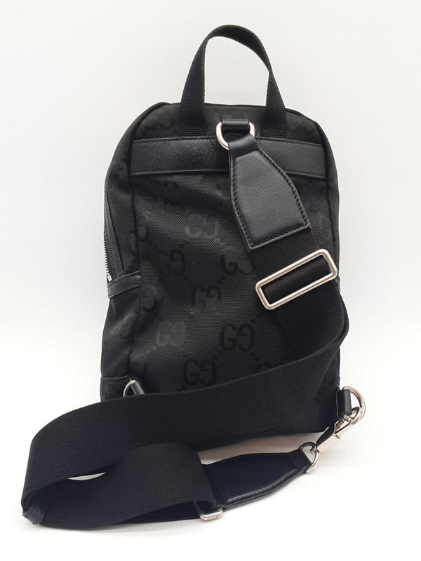 Gucci Off The Grid Black Nylon Sling Backpack Sd0525pzxde