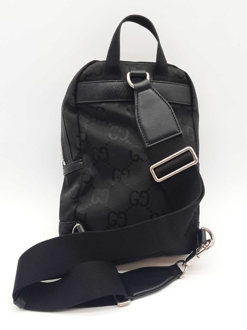 Gucci Off The Grid Black Nylon Sling Backpack Sd0525pzxde
