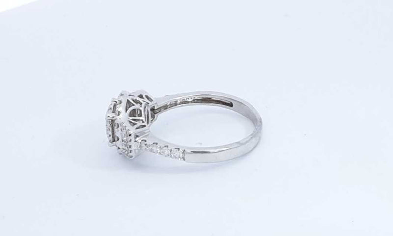 14k White Gold 0.87ctw Diamond Ring Size 8.75, 4.2 Grams Eb0424wxzdu