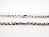 14k White Gold Ball-hinge Chevron-link Chain 38.5 Grams 23 Inch Fw0526owxzdu