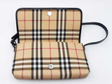 Burberry Classic Shoulder Bag In Nova Check Coated Canvas Fw1225lixdu