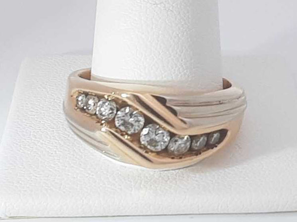 0.74 Cttw Diamond 14k Yellow Gold Ring 11 Grams Size 12 Aa0625eozsa