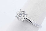 1.0ctw Diamond Ring In 14k White Gold 2.1 Grams Size 6.75 Eb0726lppxde