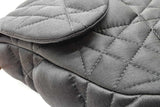 Christian Dior X Erl Black Satin Quilted Cannage Saddle Bag Eb0926opxzde