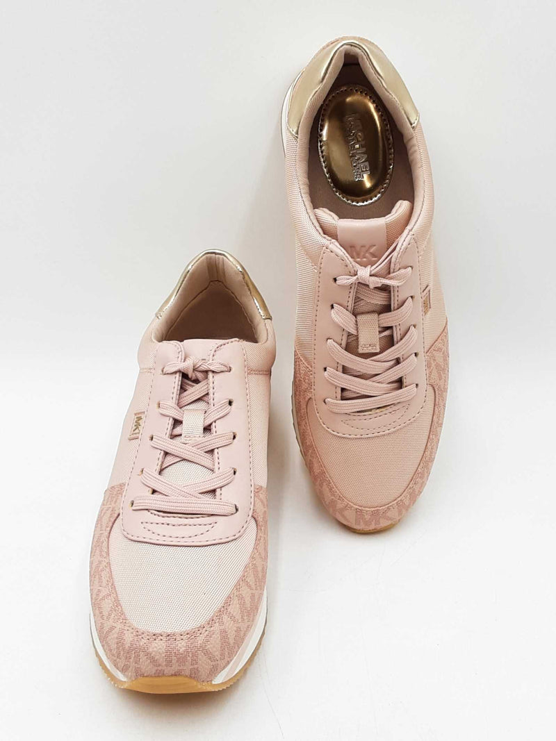 Michael Kors Monique Trainers In Ballerina Pink & Cream Size 7.5 M  Fw1125prdu