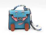 Mini Plaything Bag Charm In Turquoise Fw0825cdu