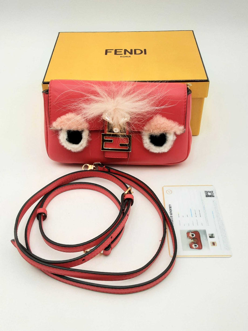 Fendi Monster Baguette Crossbody Eb1024orxsa