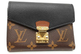 Louis Vuitton Monogram Canvas & Black Leather Pallas Wallet Eb0726oxzdu