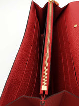 Louis Vuitton Monogram Canvas & Red Leather Pallas Wallet Eb0926lxzsa