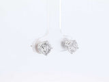 1.80 Cttw Diamond & 14k White Gold Solitaire Stud Earrings 1.2 Grams Fw0926ixzdu