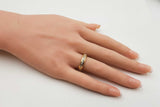 Diamond & 18k Yellow Gold Half-eternity Ring 4.8 Grams Size 5.75 Fw0726rxzdu