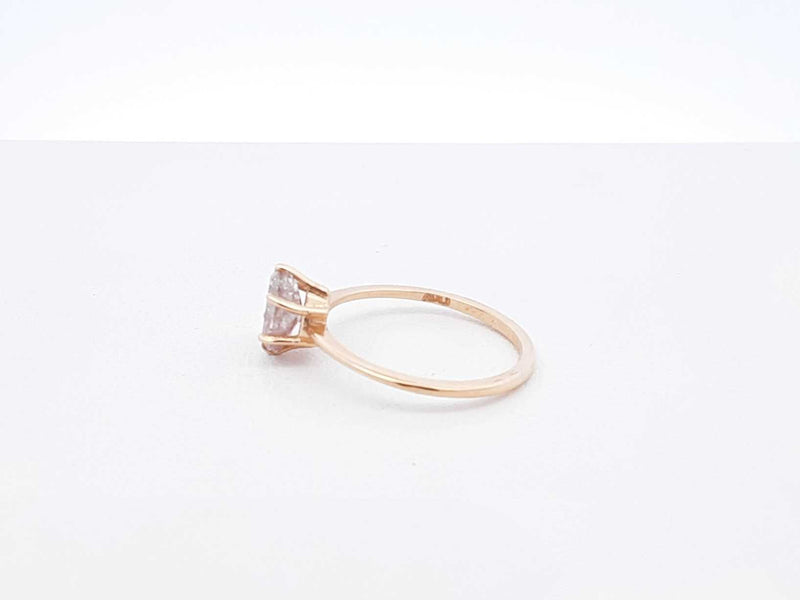 1.0 Ctw "Salt & Pepper" Diamond & 10k Yellow Gold Ring 5 Gram Size 7 Fw0725wozdu