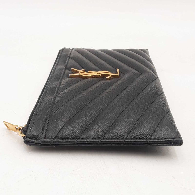 Ysl Saint Laurent Grain De Poudre Monogram Bill Pouch Sd0725ozxsa