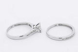 0.43cttw Diamond Wedding Set In 10k White Gold 3 Grams Size 7 Eb0226lcrsa