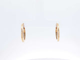 18k Yellow Gold Oval Hinged Hoop Earrings 3.1 Grams Fw0726ooxdu