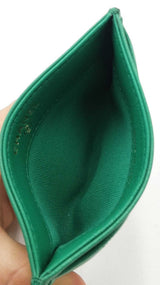 Chanel Classic Card Holder Wallet In Emerald Green Quilted Lambskin Fw0326wrzdu