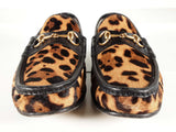 Gucci 1953 Horsebit Loafers Leopard Print Calf Hair Size 8 Sd0926crde