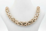 14k Yellow Gold Byzantine Link Chain Necklace 21.8 Grams 19 Inch Eb0926lopxsa