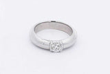 Tiffany & Co. Etoile Solitaire Diamond Ring In Platinum 7g Size 4 Eb0426loxzdu