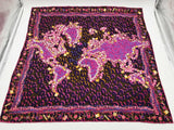 Louis Vuitton X Stephen Sprouse World Map Graffiti Pink Silk Scarf Do0726oxzde