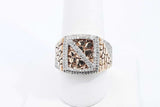 Diamond Ring In 10k Yellow Gold 8.57 Grams Size 9.5 Eb0724lrxsa