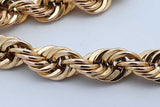 10k Yellow Gold Hollow Rope Chain Necklace 14.4 Grams 22 Inch Eb0426lxxzde