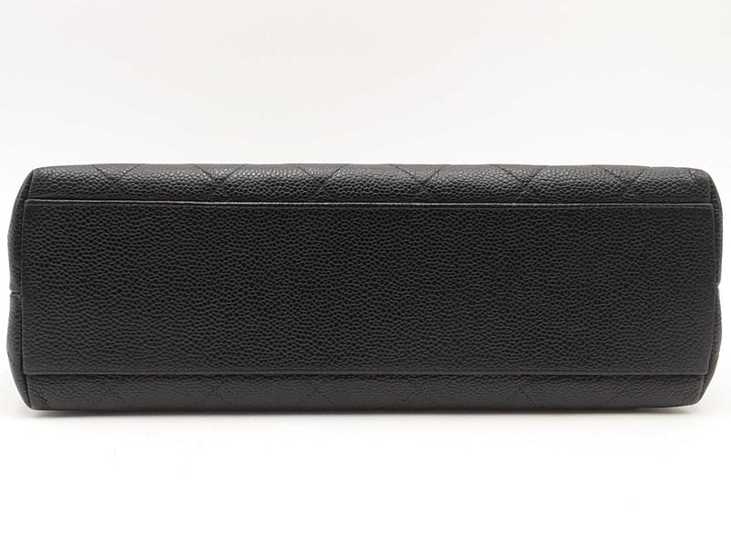 Chanel Caviar Quilted Small Shopping Tote Black Aa1025irzsa