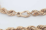 10k Yellow Gold Rope Chain Necklace With 14k Clasp 58.4 Grams 20 In Eb0326osxzsa