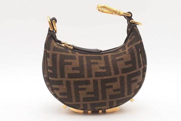 Fendi Jacquard Vitello Grace Ff 1974 Mini Fendigraphy Hobo Bag Sd0425wrzsa