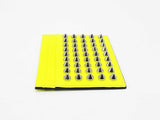 Christian Louboutin Kios Wallet In Neon Yellow Spiked Leather Fw0726oordu