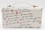 Christian Dior Dioramour "Je Vous Adore" Print Top Handle Bag Eb0726lwxzde