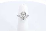 14k White Gold 1.53ctw Lab Grown Diamond Ring 3.4 Grams Size 4.25 Eb0624irxdu