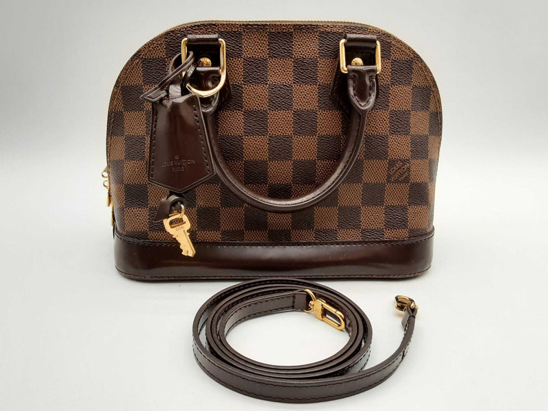 Louis Vuitton Alma Brown Damier Ebene Crossbody Bag Do1224pxzde