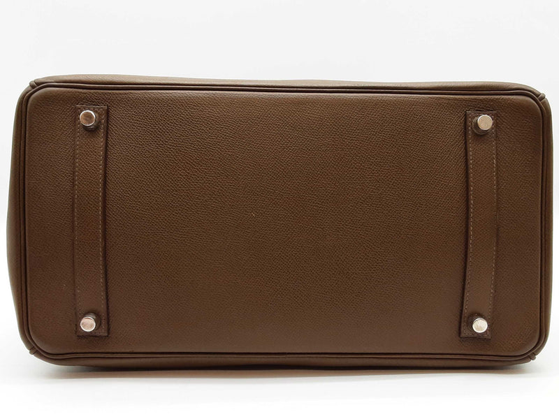 Hermes Birkin 35 Toundra Brown Epsom Palladium Hardware Handbag Do0825sxzxde