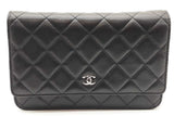 Chanel Quilted Black Leather Wallet On Chain Eb1026lxxzde