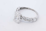 3.69cttw Lab Grown Diamond Ring In 18k White Gold 2.6 Grams Size 7 Eb0526orxdu