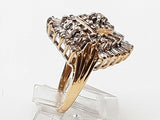 1.59 Cttw Natural Diamonds 14k Two Tone Gold 6.5g Ring Size 7 Do0726icrde